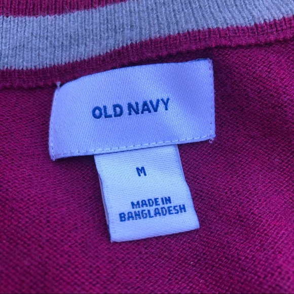 EUC Burgundy / Red Plum Knit V-Neck Old Navy Sweater - Picture 8 of 9